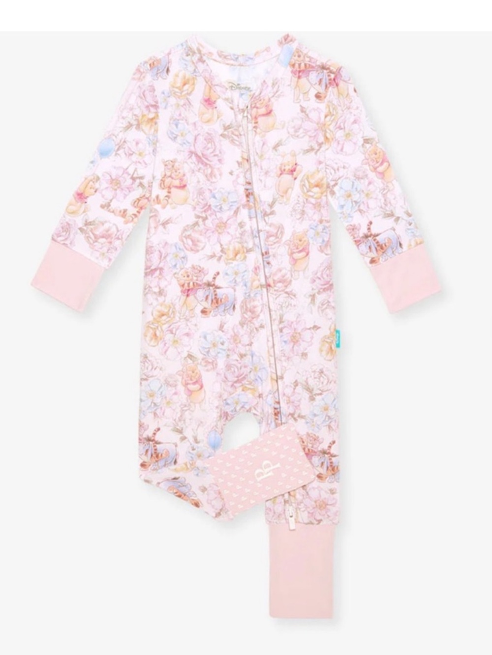 Posh Peanut Pink Winnie the Pooh Floral convertible one piece